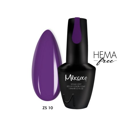 ZS-010 Ημιμόνιμο Βερνίκι Mixcoco 15ml Purple Flavor (Μωβ)