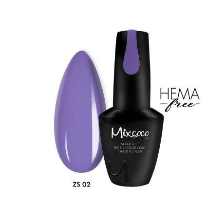 ZS-002 Ημιμόνιμο Βερνίκι Mixcoco 15ml Purple Flavor (Βαθύ Λιλά)