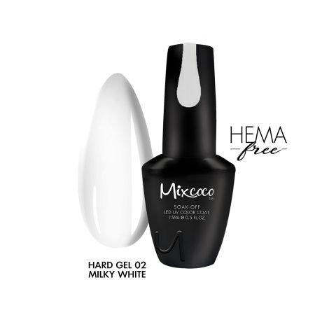 Hard Gel 02 15ml Γαλακτερό Mixcoco