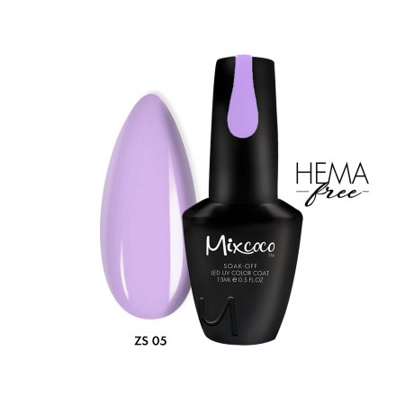 ZS-005 Ημιμόνιμο Βερνίκι Mixcoco 15ml Purple Flavor (Μωβ-Λιλά)