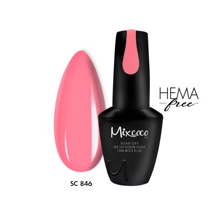 SC-846 Ημιμόνιμο Βερνίκι Mixcoco 15ml (Barbie Pink)