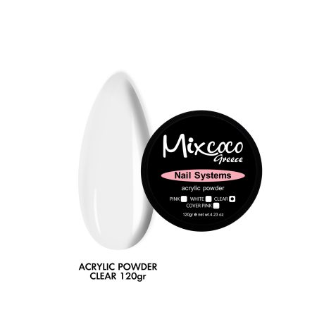 Ακρυλική Σκόνη 120gr Διάφανη Mixcoco