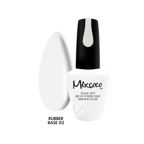 Rubber Base 02 Milky White (Βάση Καουτσούκ) Mixcoco 15ml