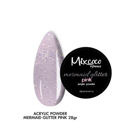 Ακρυλική Σκόνη 28gr Mermaid Glitter Pink