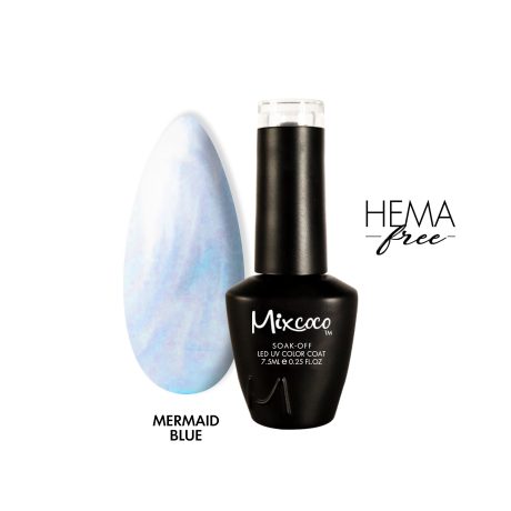 Mermaid Blue Ημιμόνιμο Βερνίκι 7.5ml Mixcoco