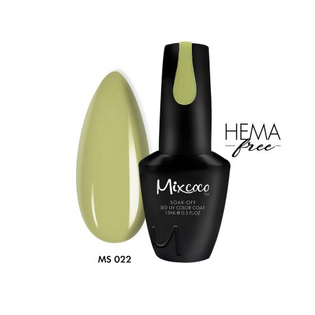 MS-022 Ημιμόνιμο Βερνίκι Mixcoco 15ml (Olive Green)