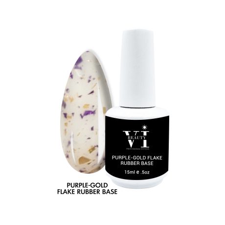 Rubber Base Purple-Gold Flake15ml