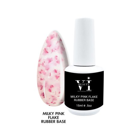 Rubber Base Milky Pink Flake 15ml